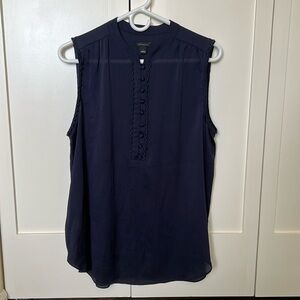Ann Taylor navy blue shell